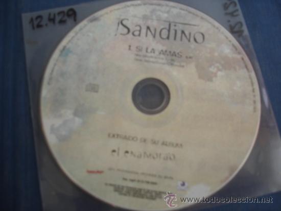 CDs de m&uacute;sica: SANDINO   SI LA AMAS  PROMO CD-SINGLE - Foto 1