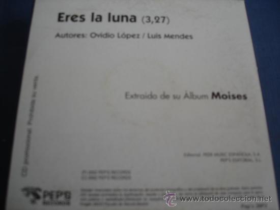 CDs de m&uacute;sica: MOISES   ERES LA LUNA  PROMO CD-SINGLE - Foto 2