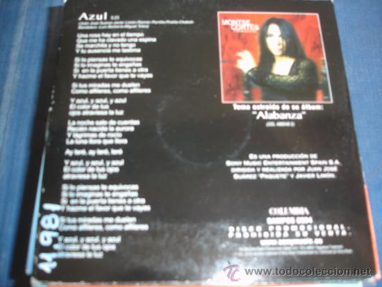 CDs de m&uacute;sica: MONTSE CORTES   AZUL  PROMO CD-SINGLE - Foto 2