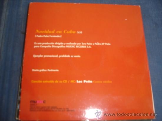 CDs de m&uacute;sica: LOS PE&Ntilde;A  NAVIDAD EN CUBA  PROMO CD SINGLE - Foto 2