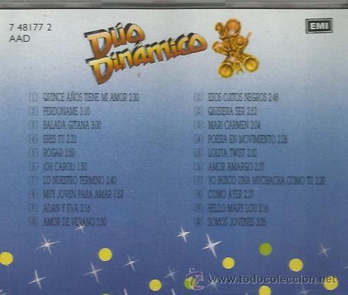 CDs de m&uacute;sica: CD DUO DINAMICO : 20 EXITOS DE ORO - Foto 2