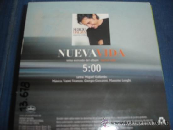 CDs de m&uacute;sica: SERGIO DALMA NUEVA VIDA   PROMO  CD SINGLE - Foto 2