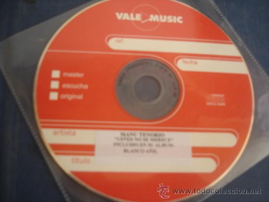 CDs de m&uacute;sica: MANU TENORIO   USTED NO SE MERECE  ADVANCE CD-SINGLE - Foto 1