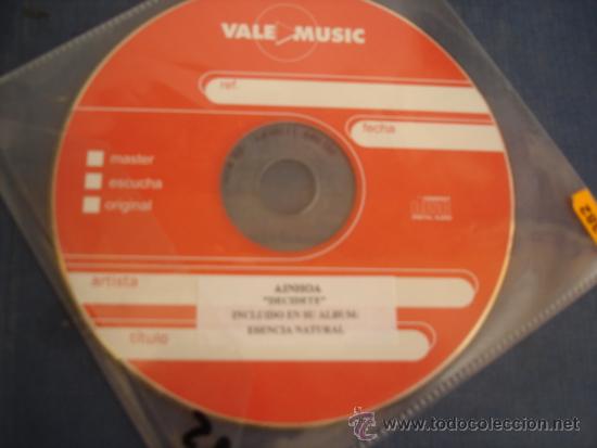 CDs de m&uacute;sica: AINHOA   DECIDETE  ADVANCE CD-SINGLE - Foto 1