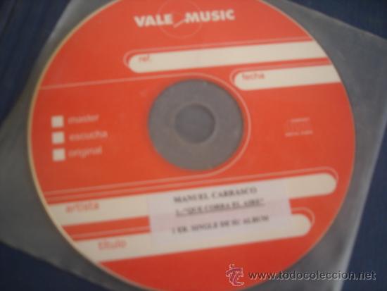 CDs de m&uacute;sica: MANUEL CARRASCO   QUE CORRA EL AIRE  ADVANCE CD-SINGLE - Foto 1