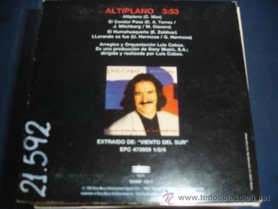 CDs de m&uacute;sica: LUIS COBOS  ALTIPLANO   SAMPLER CD SINGLE - Foto 2