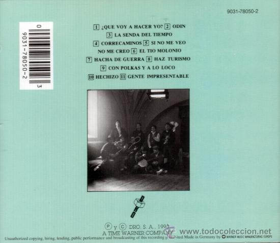 CDs de m&uacute;sica: CELTAS CORTOS - GENTE IMPRESENTABLE - compact disc.mirar portes antes de comprar - Foto 2