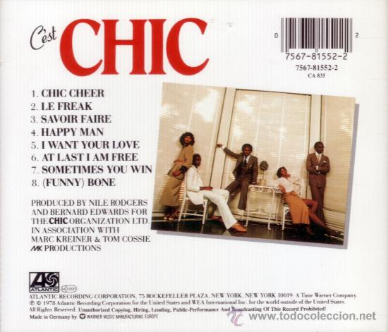 CDs de m&uacute;sica: CHIC - CEST - compact disc.mirar portes antes de comprar - Foto 2