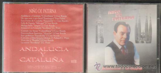 CDs de m&uacute;sica: NI&Ntilde;O DE PATERNA. ANDALUC&Iacute;A Y CATALU&Ntilde;A   CD-FLA-304