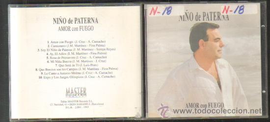 CDs de m&uacute;sica: NI&Ntilde;O DE PATERNA. AMOR CON FUEGO   CD-FLA-306
