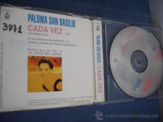 CDs de m&uacute;sica: PALOMA SAN BASILIO   CADA VEZ  PROMO CD-SINGLE - Foto 2