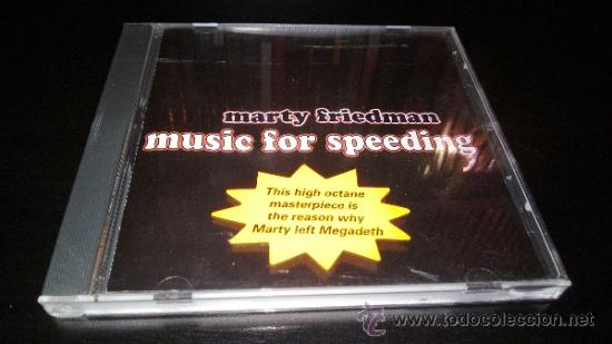 CDs de m&uacute;sica: MARTY FRIEDMAN - MUSIC FOR SPEEDING - Foto 1
