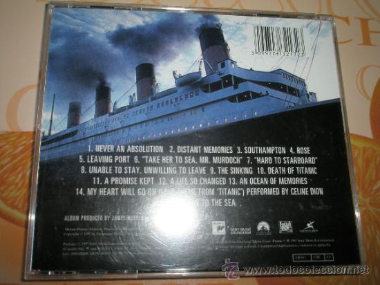 CDs de m&uacute;sica: CD-BSO-TITANIC-SONY-15 TEMAS-1997-. - Foto 2