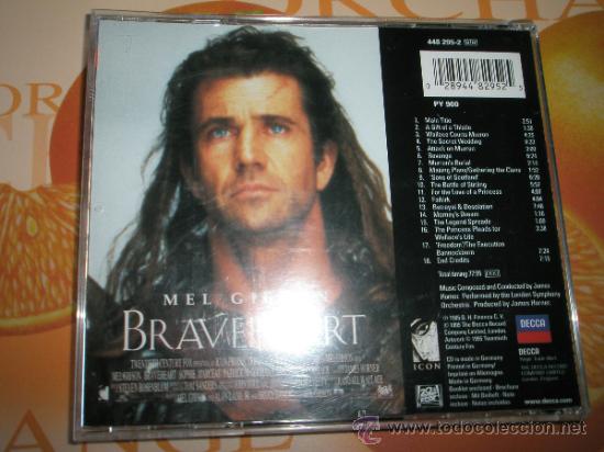 CDs de m&uacute;sica: CD-BRAVEHEART-DECCA-18 TEMAS-1995-. - Foto 2