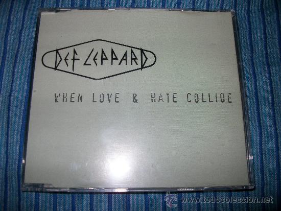 CDs de m&uacute;sica: PROMO MCD - DEF LEPPARD - WHEN LOVE & HATE COLLIDE - Foto 1