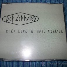 CDs de Música: PROMO MCD - DEF LEPPARD - WHEN LOVE & HATE COLLIDE. Lote 37296980