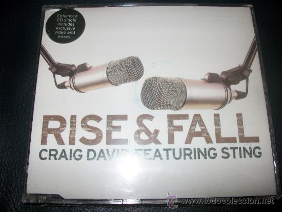CDs de m&uacute;sica: PROMO CD - CRAIG DAVID FEATURING STING - RISE & FALL - 5 TRACKS - Foto 1