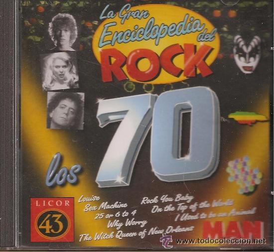 CDs de M&uacute;sica: 'La Gran Enciclopedia del Rock - Los 70'. CD y CD-ROM en el mismo disco.