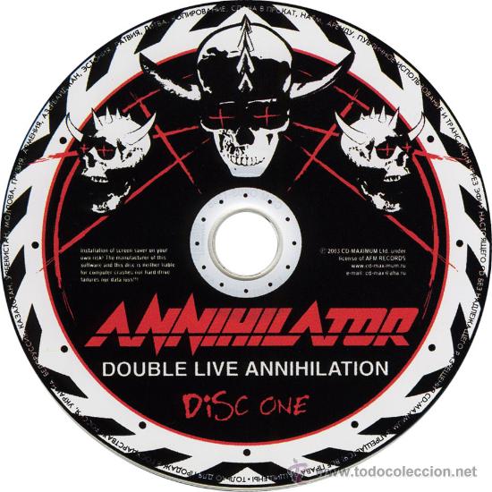 CDs de m&uacute;sica: Annihilator  Double Live Annihilation  double cd Heavy Metal Trash - Foto 4