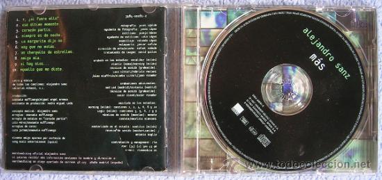 CDs de m&uacute;sica: ALEJANDRO SANZ - M&Aacute;S - CD. - Foto 3