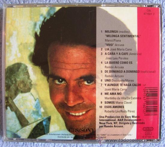 CDs de m&uacute;sica: JULIO IGLESIAS - CALOR - CD. - Foto 4