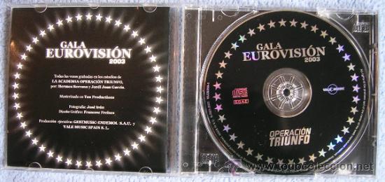 CDs de m&uacute;sica: GALA EUROVISION 2003 - OPERACION TRIUNFO. CD. - Foto 3