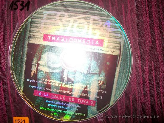 CDs de m&uacute;sica: PROMO CD SINGLE - ESTOPA - TRAGICOMEDIA - SOLO CD - Foto 1