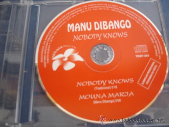 CDs de m&uacute;sica: MANU DIBANGO   NOBODY KNOWS  PROMO CD-SINGLE 1+1 - Foto 1