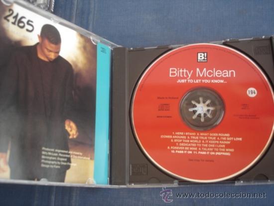 CDs de m&uacute;sica: BITTY McLEAN  JUST TO LET YOU KNOW - Foto 2