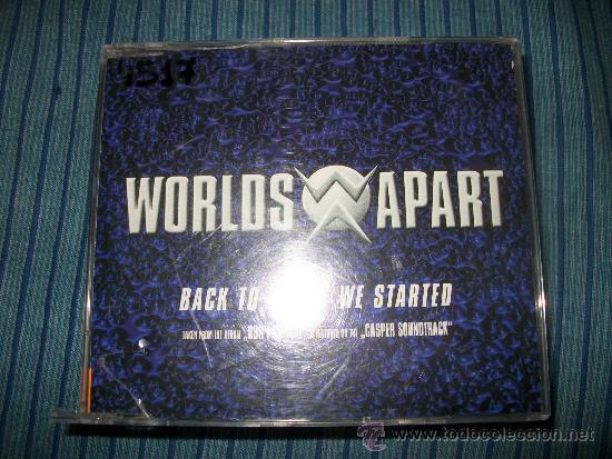 CDs de m&uacute;sica: PROMO CD SINGLE - WORLDS APART - BACK TO WHERE WE STARTED - Foto 1