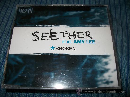 CDs de m&uacute;sica: PROMO CD SINGLE - SEETHER FEAT. AMY LEE - BROKEN - Foto 1