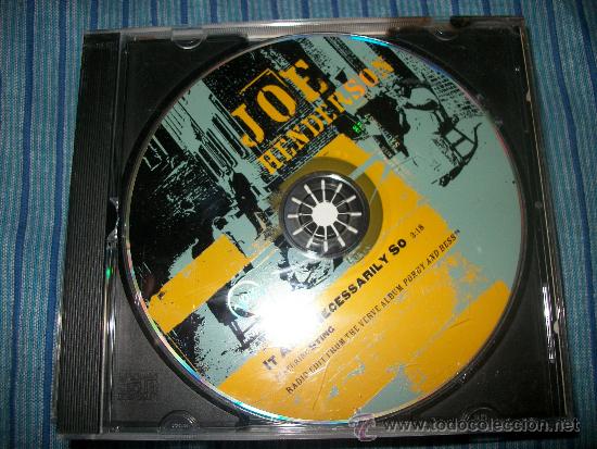 CDs de m&uacute;sica: PROMO CD SINGLE - JOE HENDERSON - IT AINT NECESSARILY SO - Foto 1