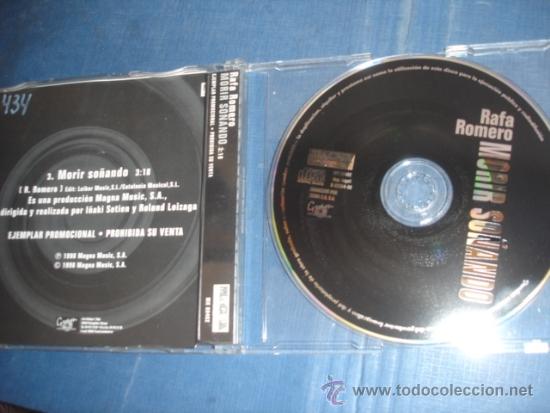 CDs de m&uacute;sica: RAFA ROMERO  MORIR SO&Ntilde;ANDO  PROMO CD SINGLE - Foto 2