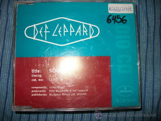CDs de m&uacute;sica: PROMO CD SINGLE - DEF LEPPARD - SLANG - Foto 1