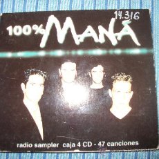 CDs de Música: PROMO DIGIPACK CD - 100 % MANA - 4 TRACKS . Lote 37921425