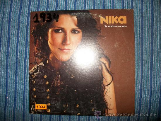 CDs de m&uacute;sica: PROMO CD SINGLE - NIKA - SE ACABA EL CORAZON - Foto 1