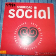 CDs de Música: PROMO CD SINGLE - SEGURIDAD SOCIAL - ESTO NO ES UNA CANCION DE AMOR DESESPERADO. Lote 37963158