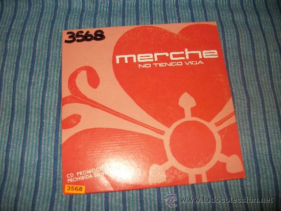 CDs de m&uacute;sica: PROMO CD SINGLE - MERCHE - NO TENGO VIDA - Foto 1