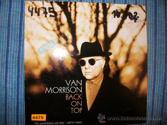 CDs de m&uacute;sica: PROMO CD SINGLE - VAN MORRIRON - BACK ON TOP - Foto 1
