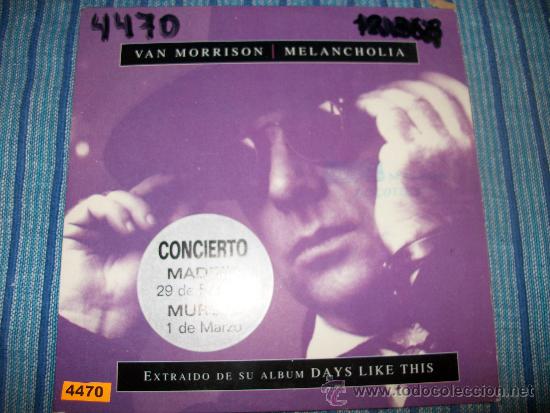 CDs de m&uacute;sica: PROMO CD SINGLE - VAN MORRISON  - MELANCHOLIA - Foto 1