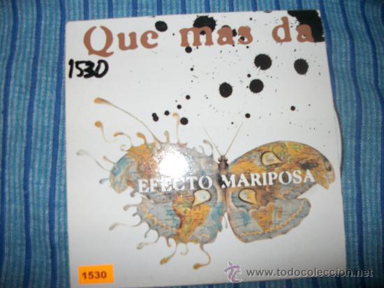CDs de m&uacute;sica: PROMO CD SINGLE - EFECTO MARIPOSA - QUE MAS DA - Foto 1