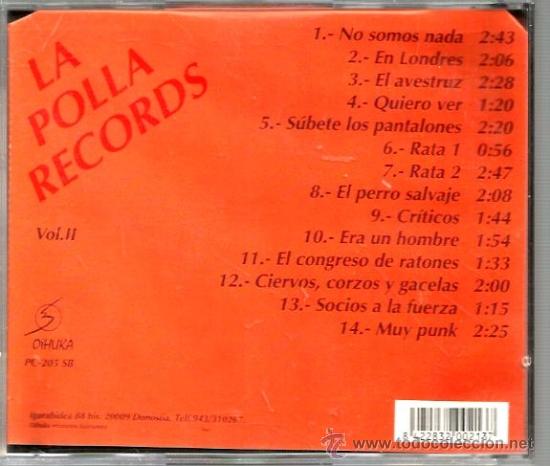 CDs de m&uacute;sica: CD LA POLLA RECORDS : VOLUMEN 2 - Foto 2