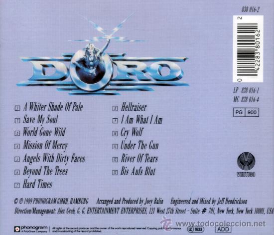 CDs de m&uacute;sica: DORO - FORCE MAJEURE - compact disc.mirar portes antes de comprar - Foto 2