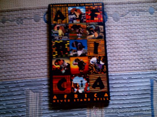 CDs de m&uacute;sica: CD AFRICA NEVER STAND STILL (3 CD + LIBRO DE 48 PGS.) - Foto 1