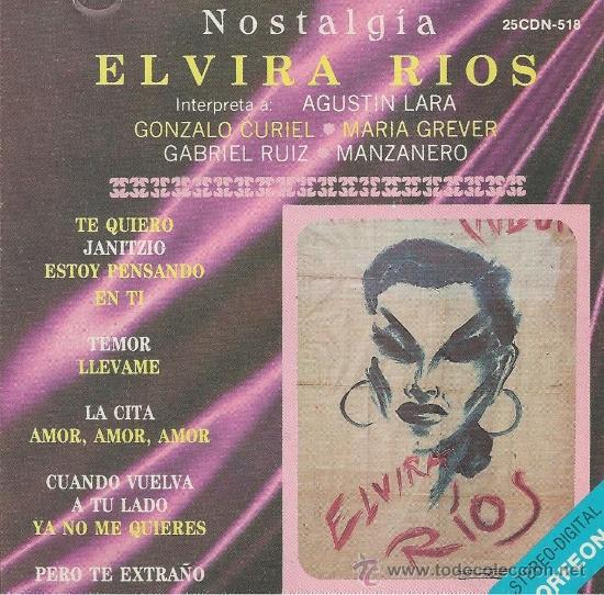 CDs de m&uacute;sica: ELVIRA RIOS. NOSTALGIA.CD - Foto 1