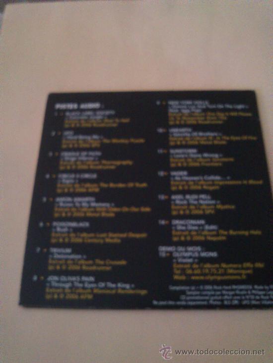 CDs de m&uacute;sica: CD Le Sampler RockHard, Edici&oacute;n de cart&oacute;n. - Foto 2