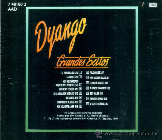 CDs de m&uacute;sica: DYANGO - GRANDES EXITOS - compact disc.mirar portes antes de comprar - Foto 2