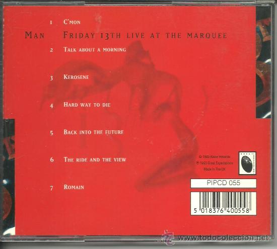 CDs de m&uacute;sica: MAN -  CD 13 TH. FRIDAY LIVE AT THE MARQUEE PROGRESIVO - Foto 2
