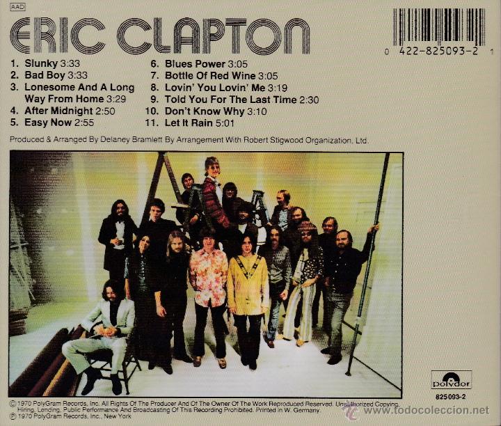 CDs de m&uacute;sica: ERIC CLAPTON - ERIC CLAPTON - compact disc.mirar portes antes de comprar - Foto 2