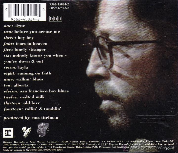 CDs de m&uacute;sica: ERIC CLAPTON - UNPLUGGED - compact disc.mirar portes antes de comprar - Foto 2